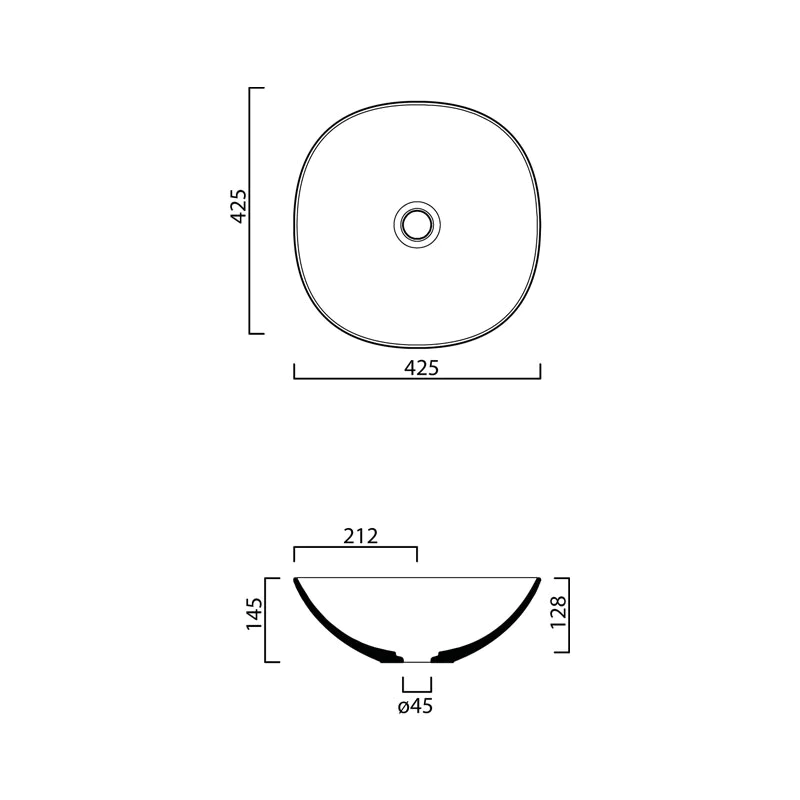 Parisi Pod 425 x 425 Bench Basin - Image 2