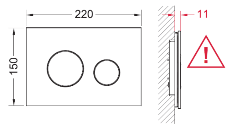 Tece LOOP Glass Push Plate - Image 2