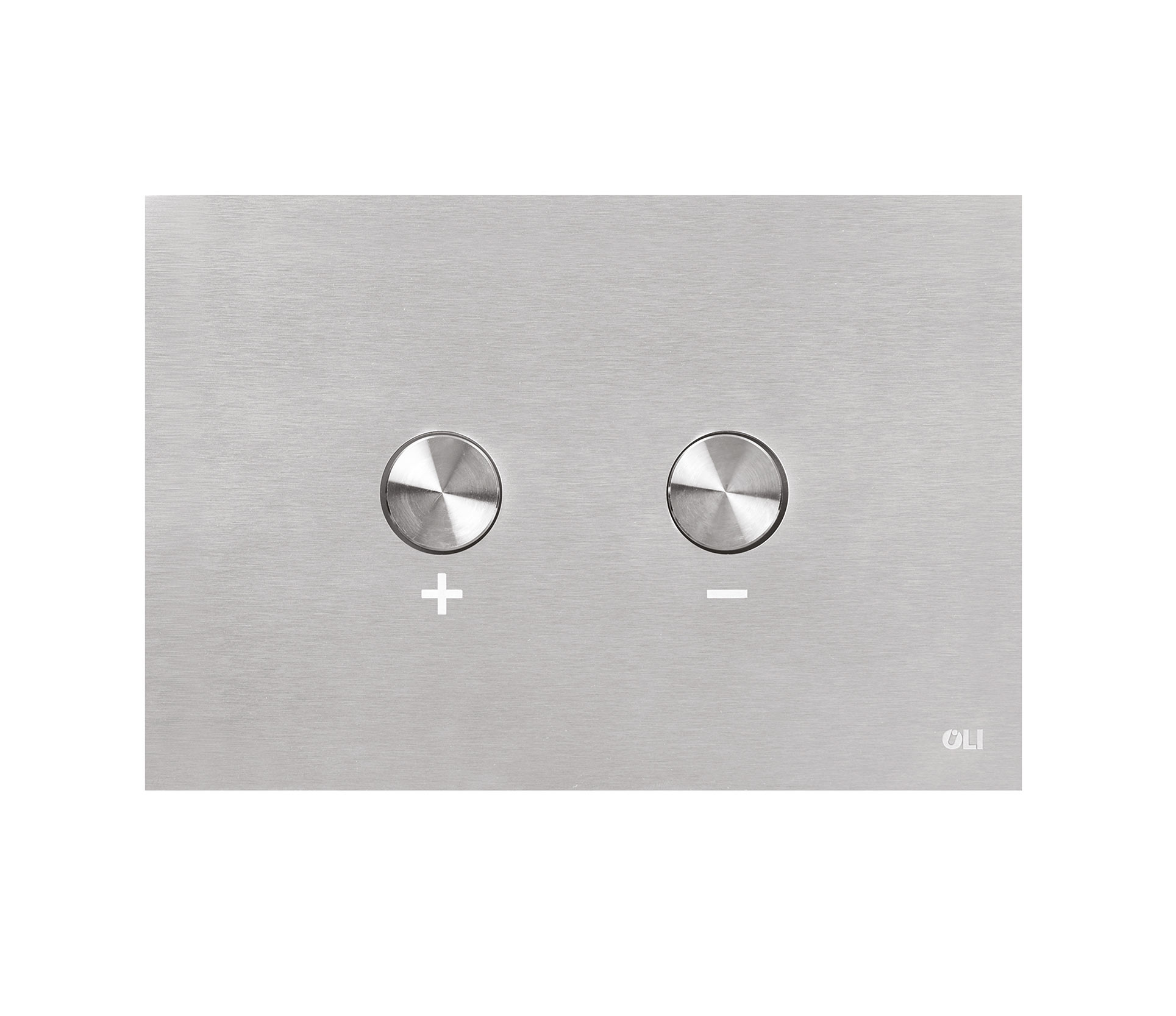 Oli Blink Pneumatic Toilet Push Plate | Slim Stainless Steel