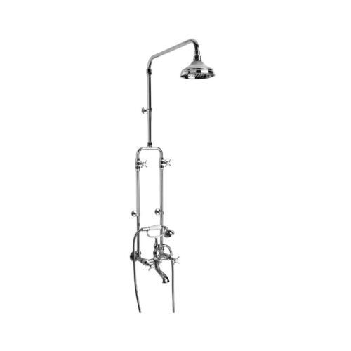 Brodware Neu England Exposed Shower Mixer & Handshower Bath Filler