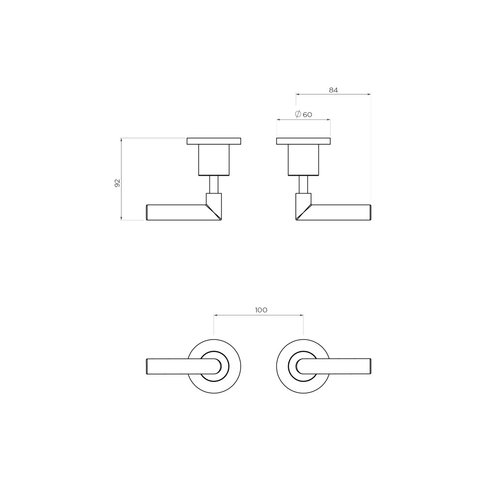 Axus Lever wall taps (pair) - Image 2