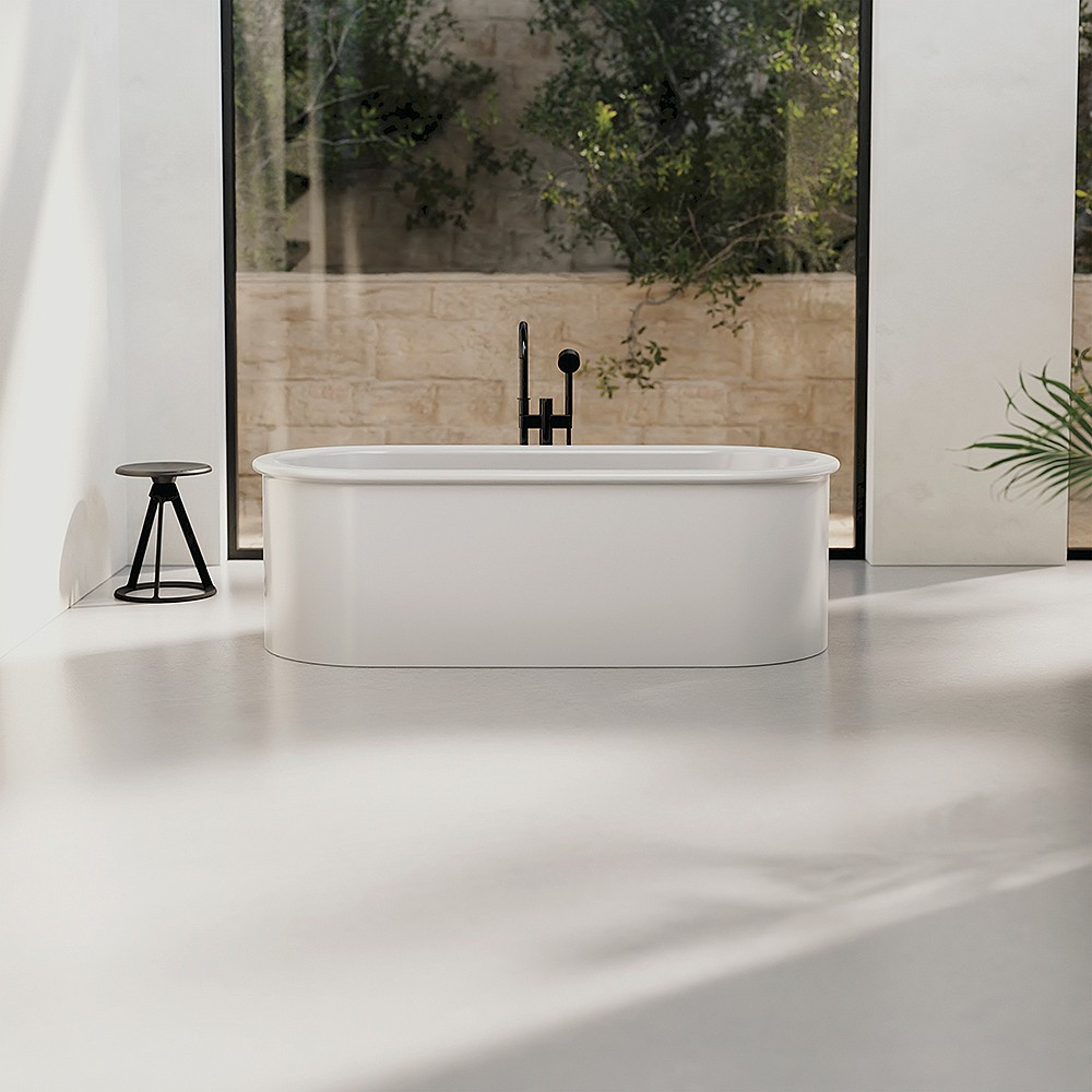 BetteSuno Oval Freestanding Bath with White Overflow - Image 3