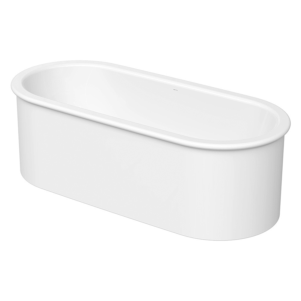 BetteSuno Oval Freestanding Bath with White Overflow