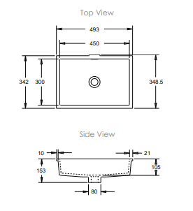 Omvivo Rectangle Sub Undermount Basin - Image 2