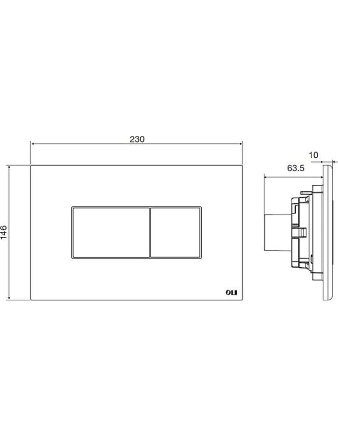 Studio Bagno Karisma Flush Plate - Image 2