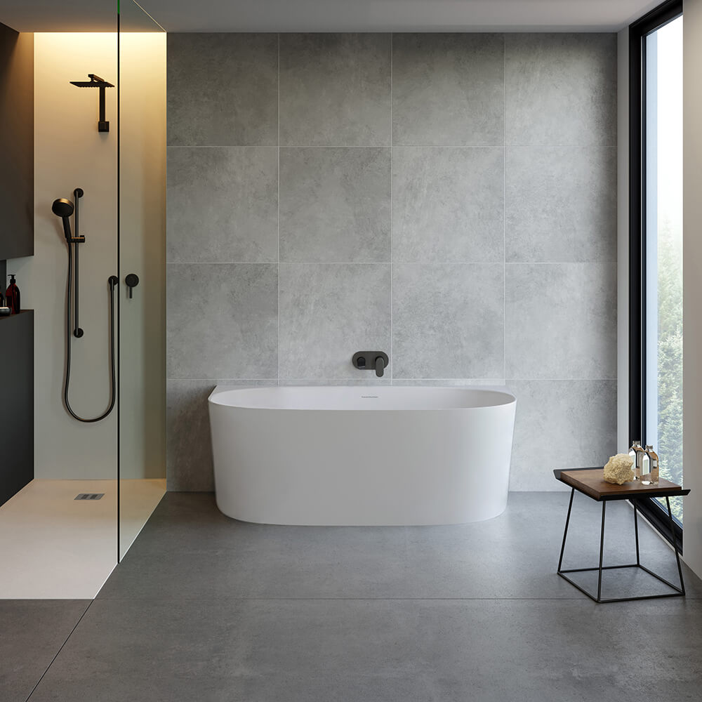 Turner Hastings Narva 158 x 86 MagnaCast Back To Wall Bath - Image 2