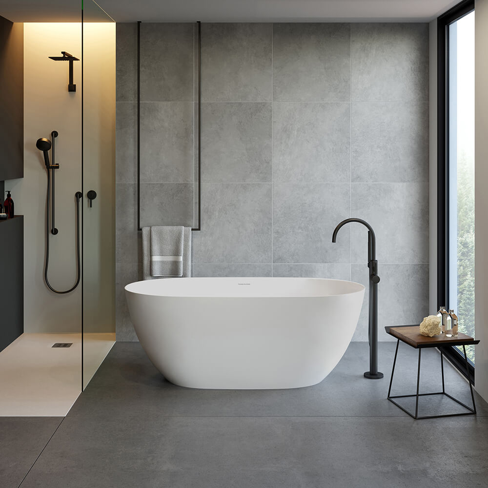 Turner Hastings Narva 160 x 74 MagnaCast Free Standing Bath - Image 2