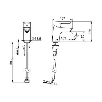 Hansa Paleno Basin Mixer - Image 2