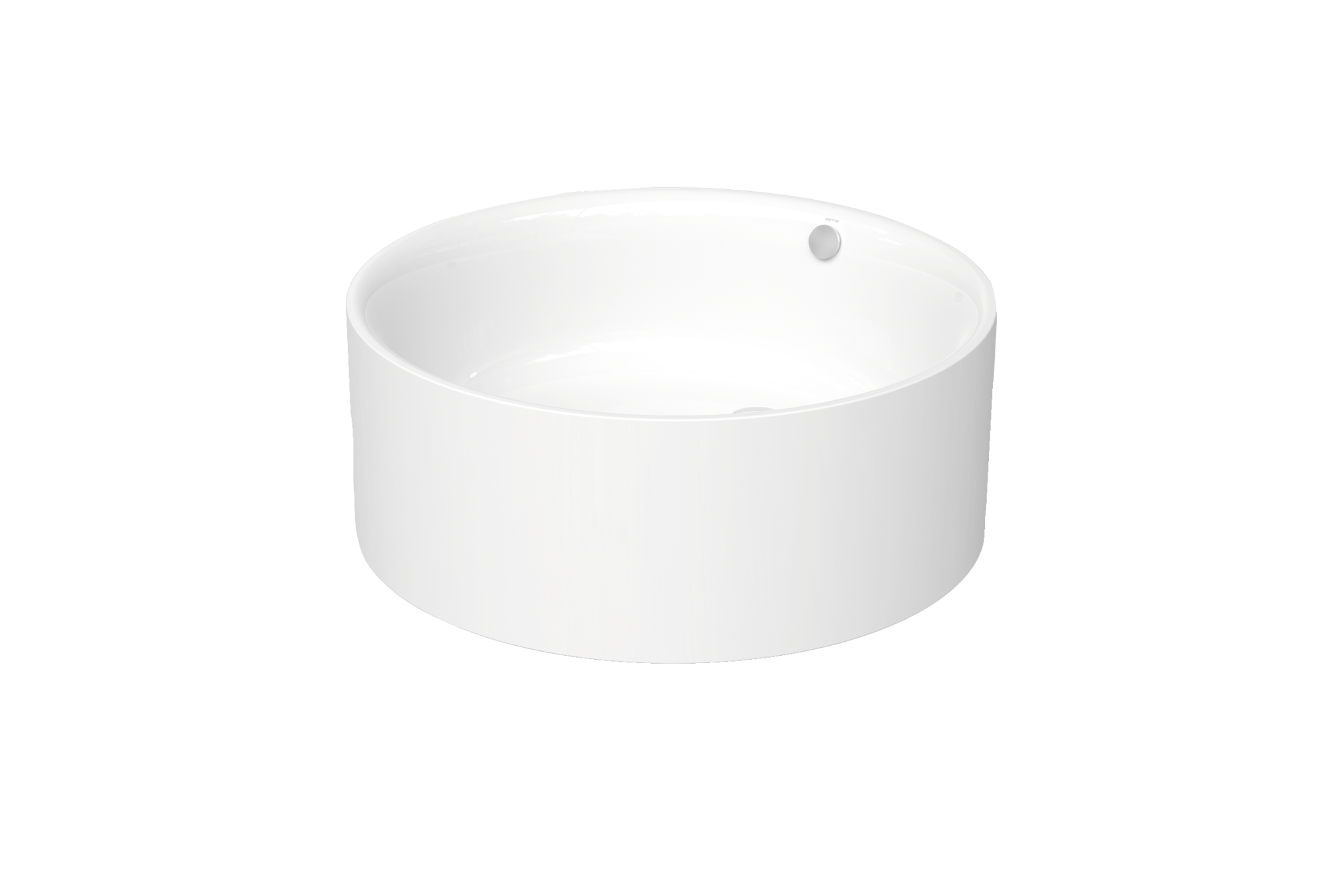 Bette Pond Silhouette 1500 Freestanding Bath with White Overflow