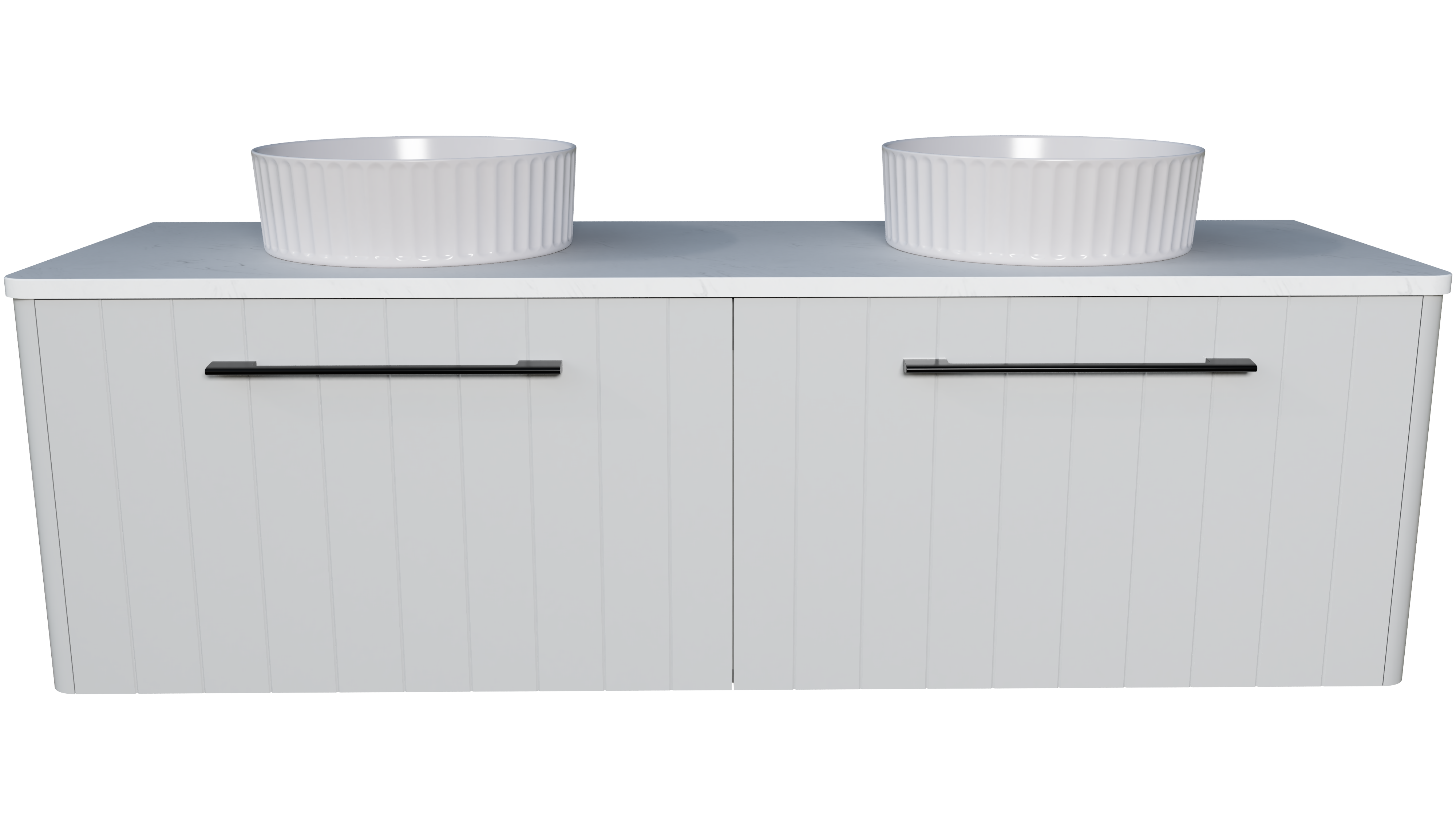 Timberline Saba 1500mm Double Bowl Wall Mounted Vanity