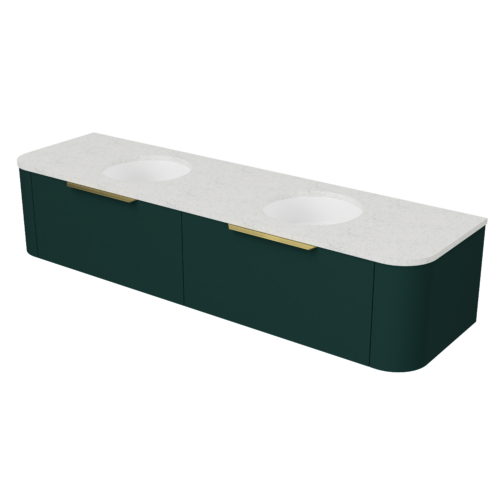 Timberline Santos 1800 Double Bowl Wall Mounted Vanity