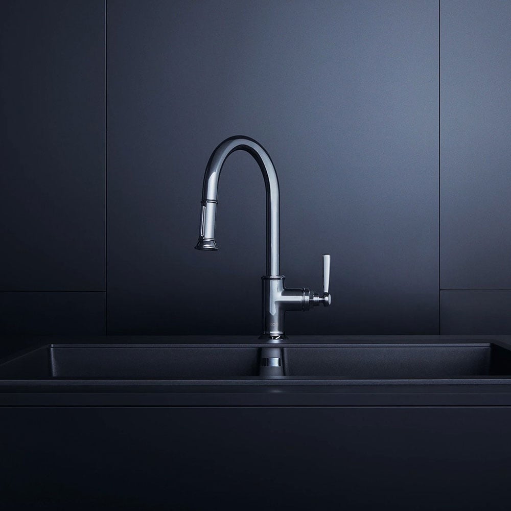 Axor Montreux 180 Kitchen Mixer with Pullout Spray - Image 3