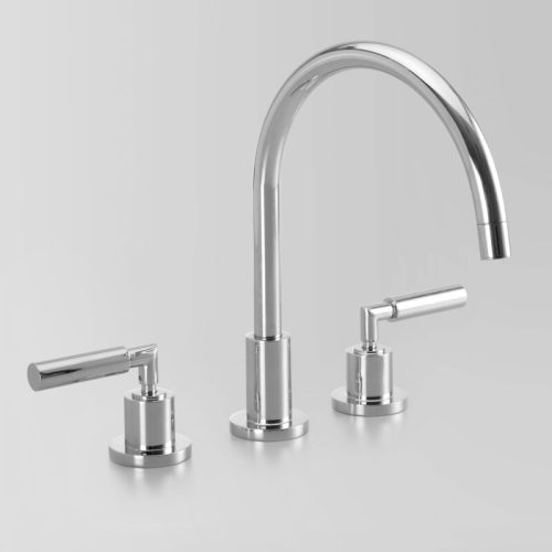 Astra Walker Icon + Lever Hob Set with 200mm Swivel Gooseneck Spout