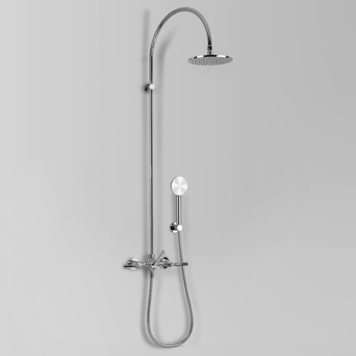 Astra Walker Icon + Lever Exposed Shower Set with 200mm Rose & Single-Function Hand Shower