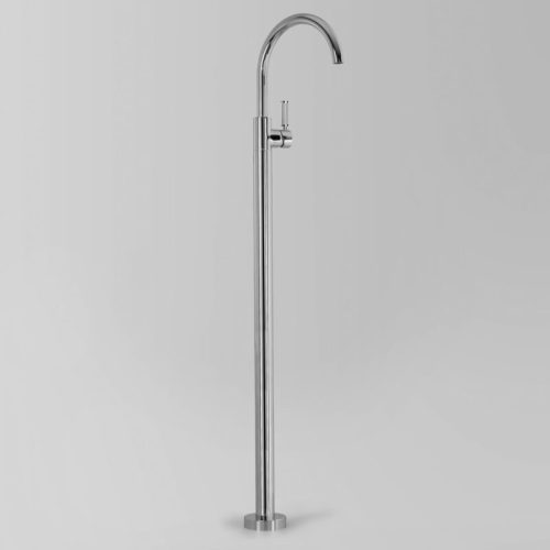 Astra Walker Icon + Lever Knurled Basin Mixer Floor Mounted