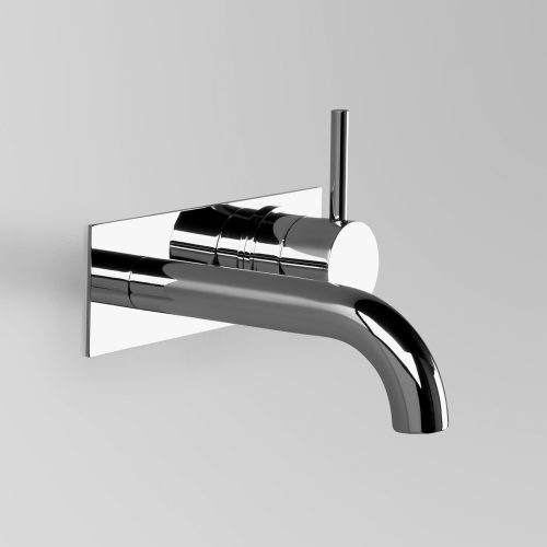 Astra Walker Icon Wall Mixer Set with 200mm Spout on Backplate