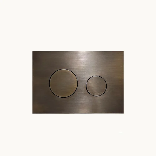 TECE Loop Brass Push Plate - Aged Brass