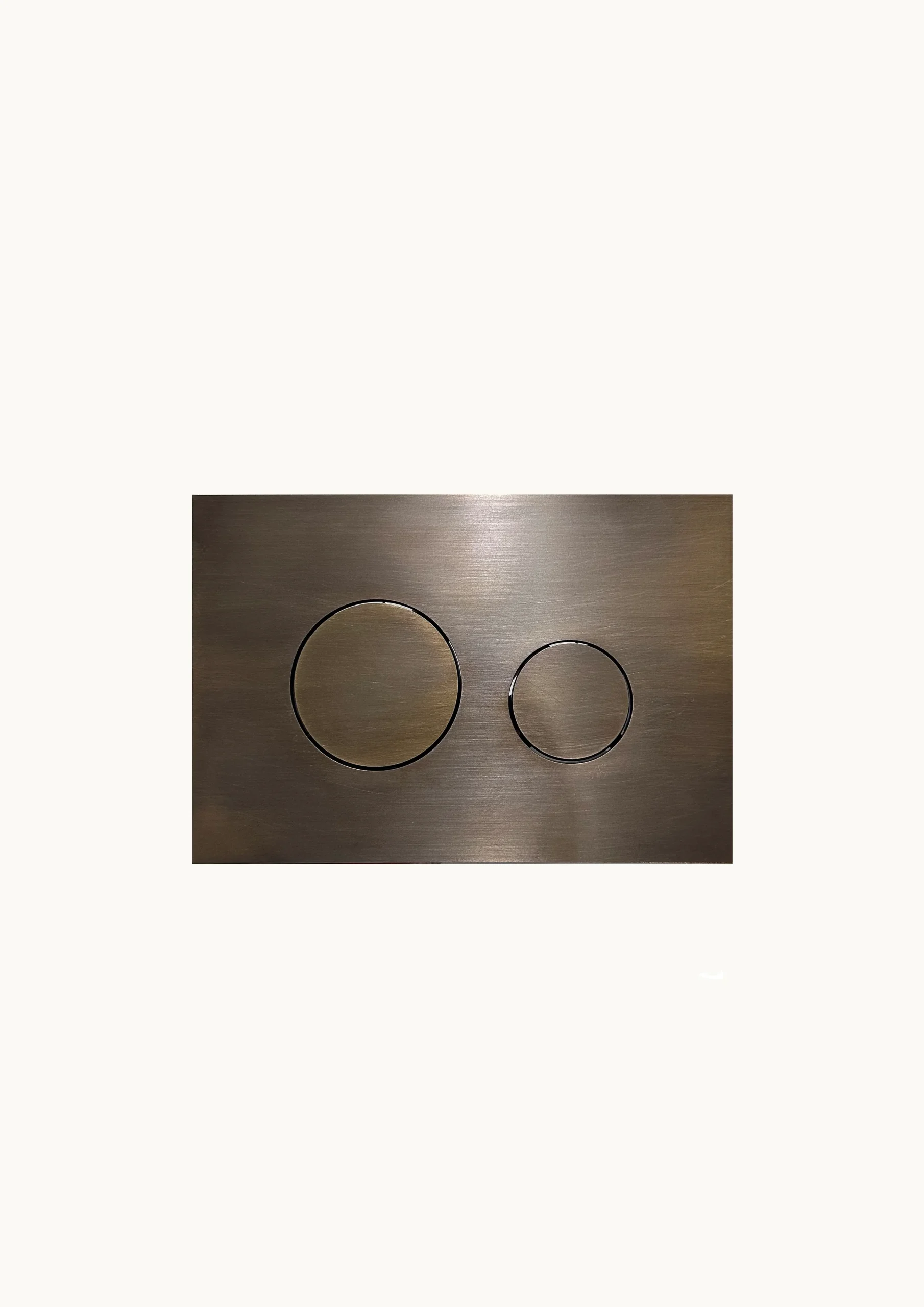 TECE Loop Brass Push Plate - Aged Brass