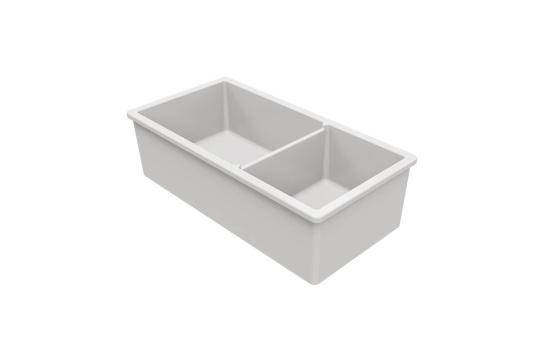 Turner Hastings Cuisine 93 x 48 One and a Half Bowl Inset / Undermount Fine Fireclay - Image 3