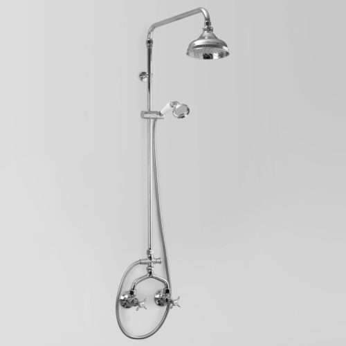 Astra Walker Olde English Shower Set exposed 150mm shower head & handpiece