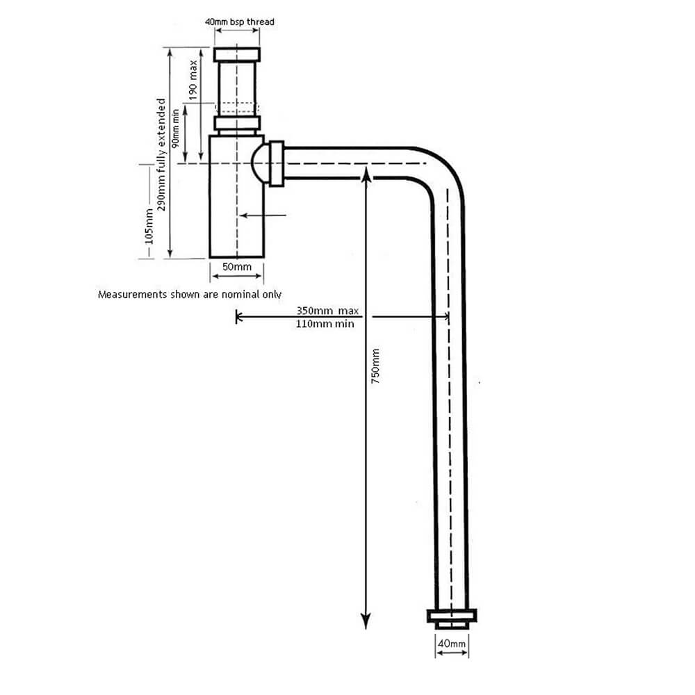 Turner Hastings Deluxe Adjustable Bottle S Trap - Image 3