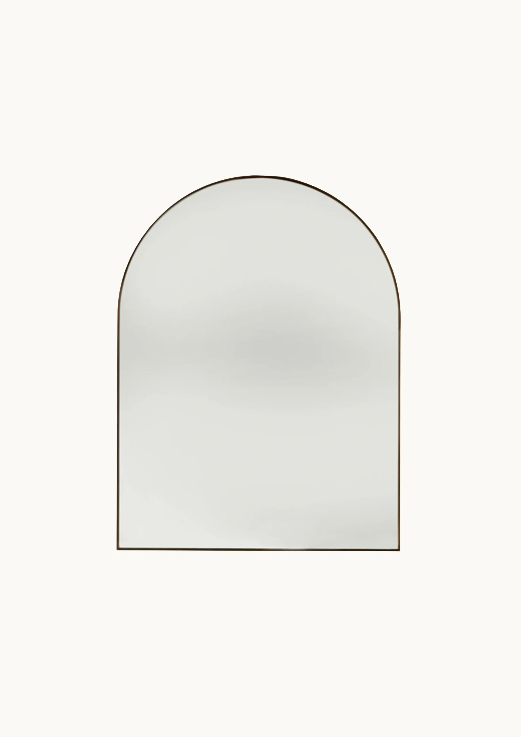 Bespoke Arch Organic brass framed arch mirror