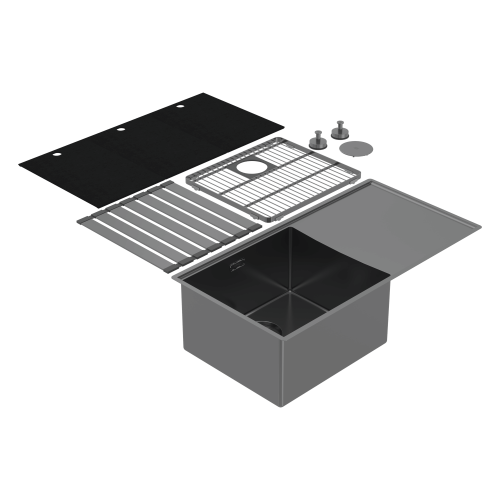 Abey Boutique Lugano Single Bowl & Drainer Left Hand Bowl