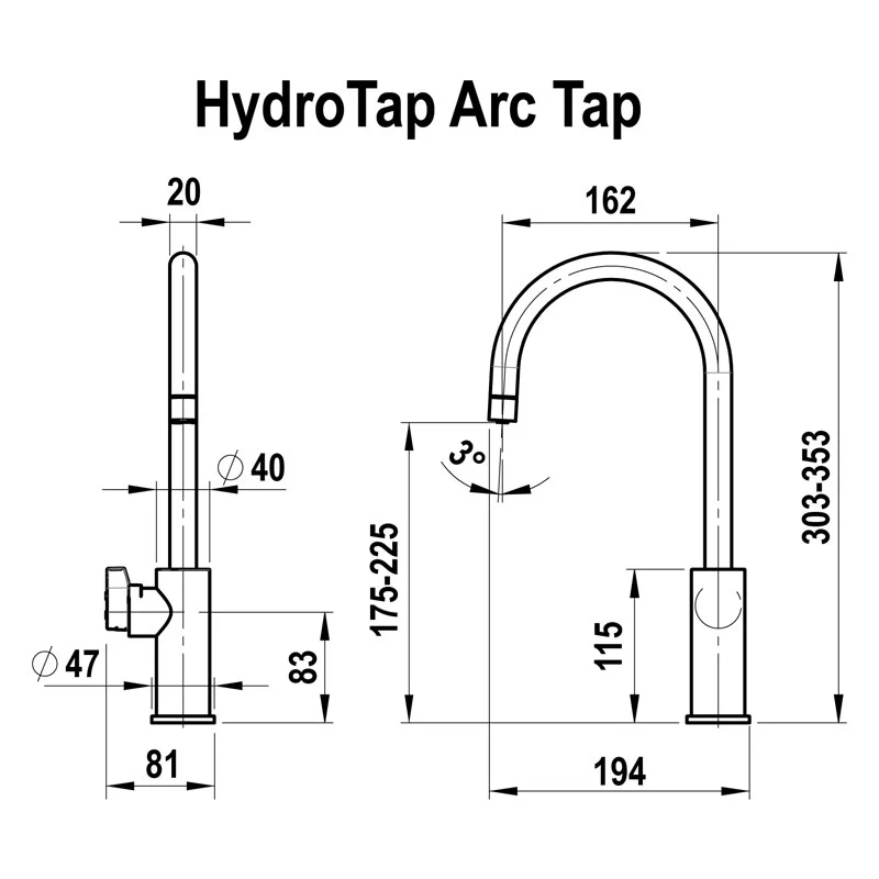 Zip Hydrotap G5 Arc Plus Boiling & Chilled - Brushed Gold - Image 2