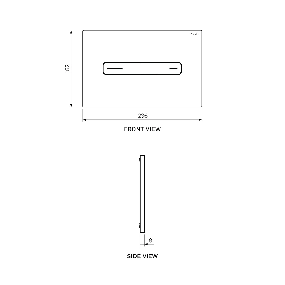 Parisi Linfa PN770 Rimless Floor Mount Package with Quasar Push Panel Fucile - Image 7