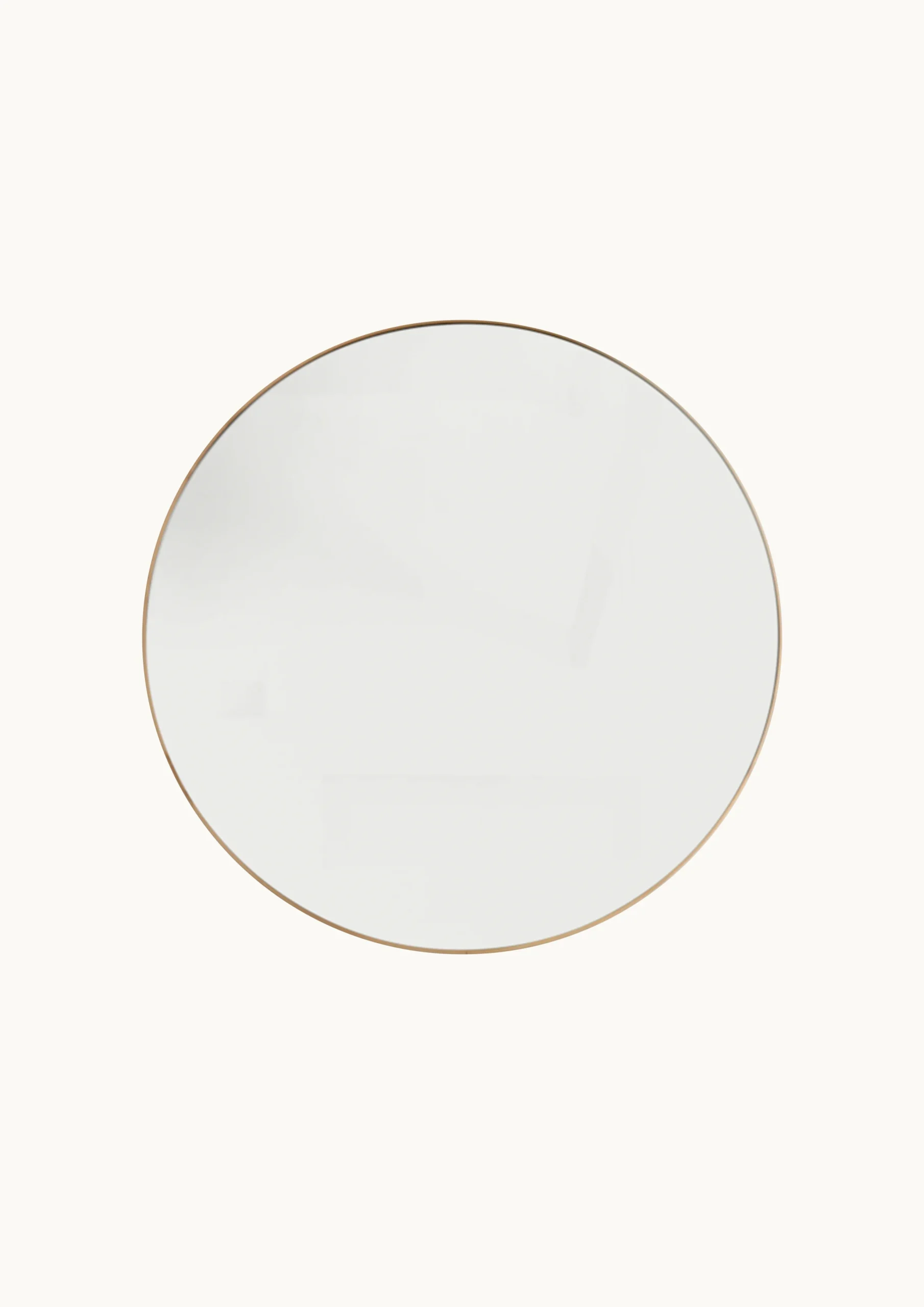 Bespoke Organic Brass Framed Round Mirror