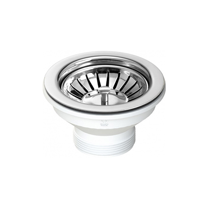 Turner Hastings 90 x 50mm Kitchen Basket Waste with Long Screw