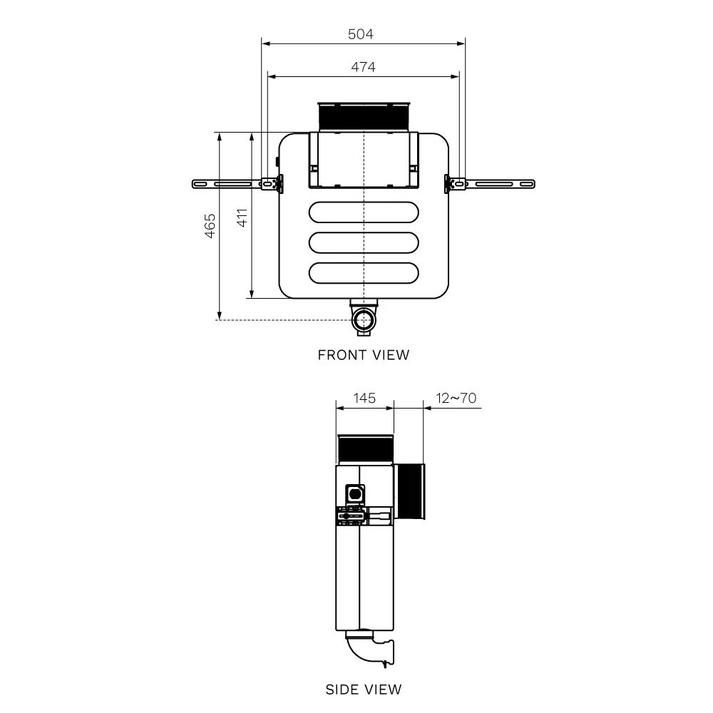 Parisi Incasso Front/Top Flush Concealed Cistern - Image 2