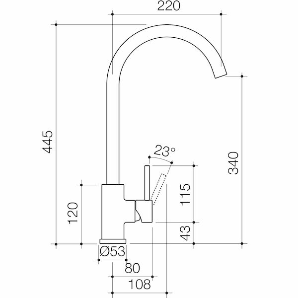 Caroma Titan Stainless Steel Sink Mixer - Lead Free - Image 2
