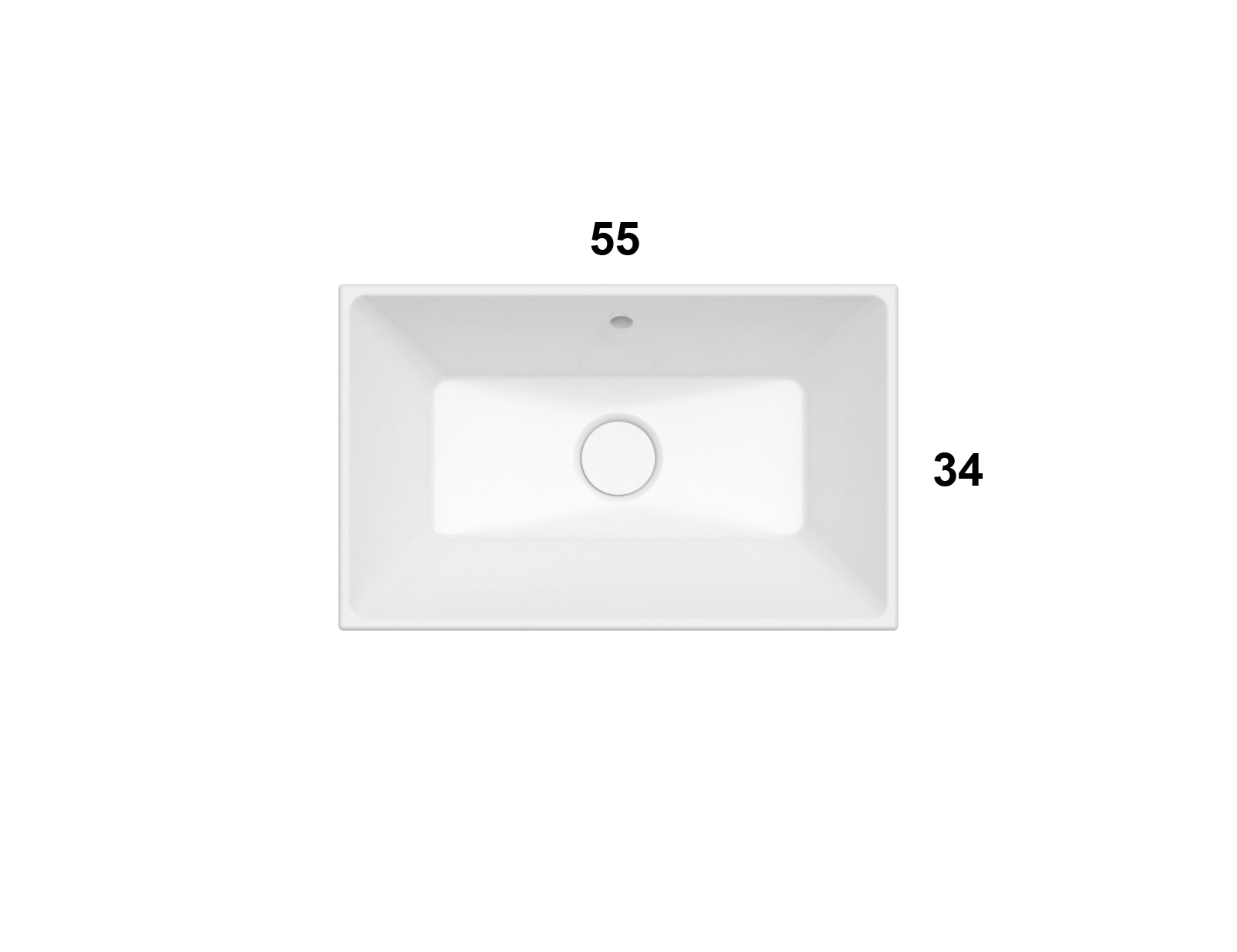 Globo Stockholm Undercounter Basin 550mm - Image 2