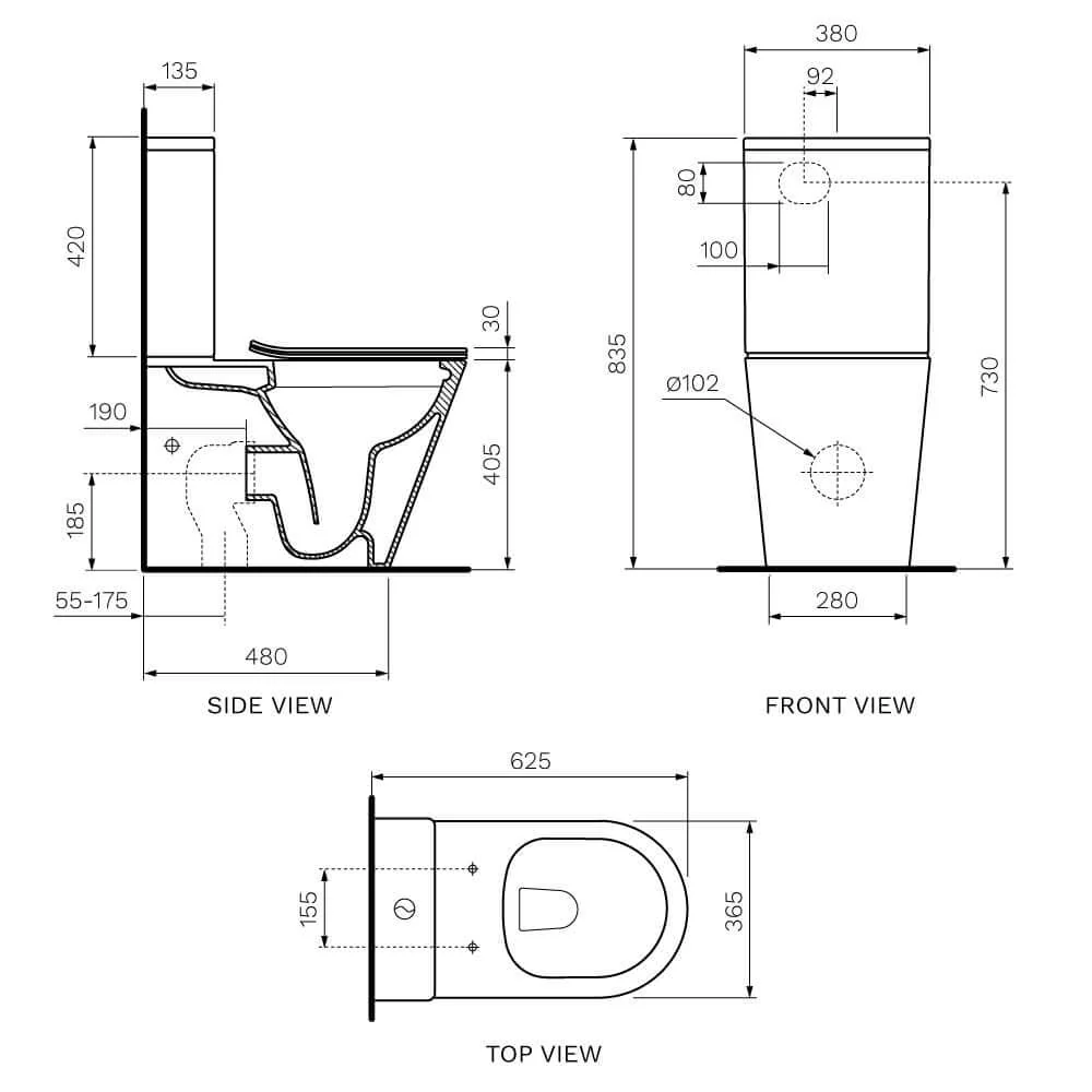 Parisi L'Hotel Wall Faced Suite Rimless (including Soft Close Seat) - Image 2