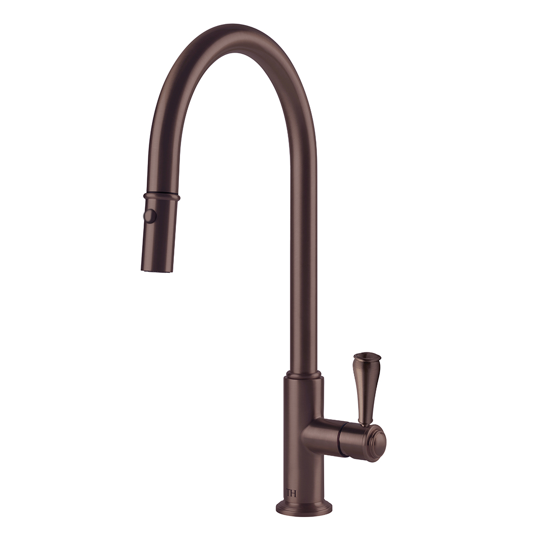 Turner Hastings Ludlow Pull Out Sink Mixer with Metal Lever